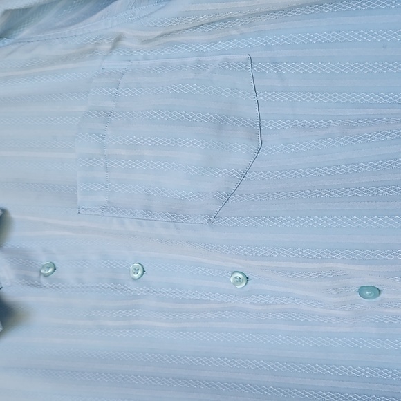 David Taylor Collection Blue Short Sleeve Button‎ Down Collar Shirt Sz XL - Picture 4 of 11